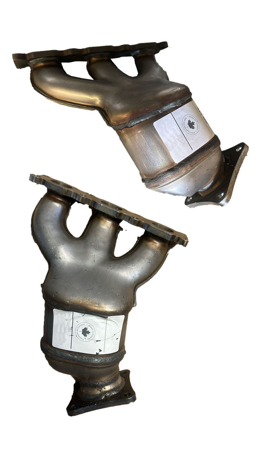 KE EXHAUST 41162/41163-KE Direct Fit Exhaust Left & Right Manifold Catalytic Converter 3.2L Compatible with Volvo S80 2007-2010 3.2L | Land Rover LR2 2008-2012 3.2L | Volvo XC60 2010 3.2L