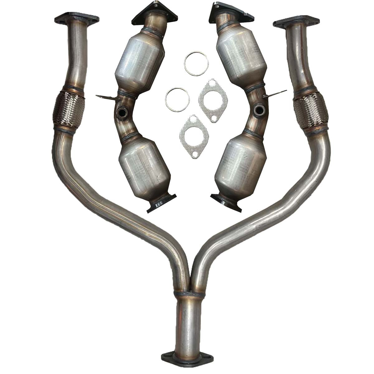 KE EXHAUST 7355403/5484/5485-KE Flex Pipe/Catalytic Converter FITS:14-2015 INFINITI Q60|14-2017 QX50|14-2017 QX70 3.7L5.0L|08-2012 EX35|2013 EX37|09-2012 FX35|2013 FX37|08-2013 G37|09-2020 NISSAN 370Z